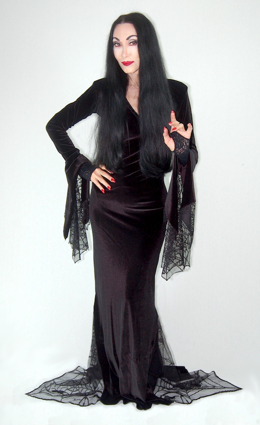 Betty as Morticia Addams