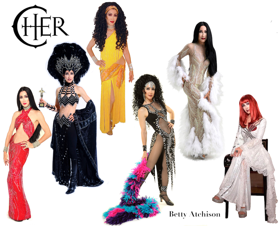 Betty as Cher Costume Montage